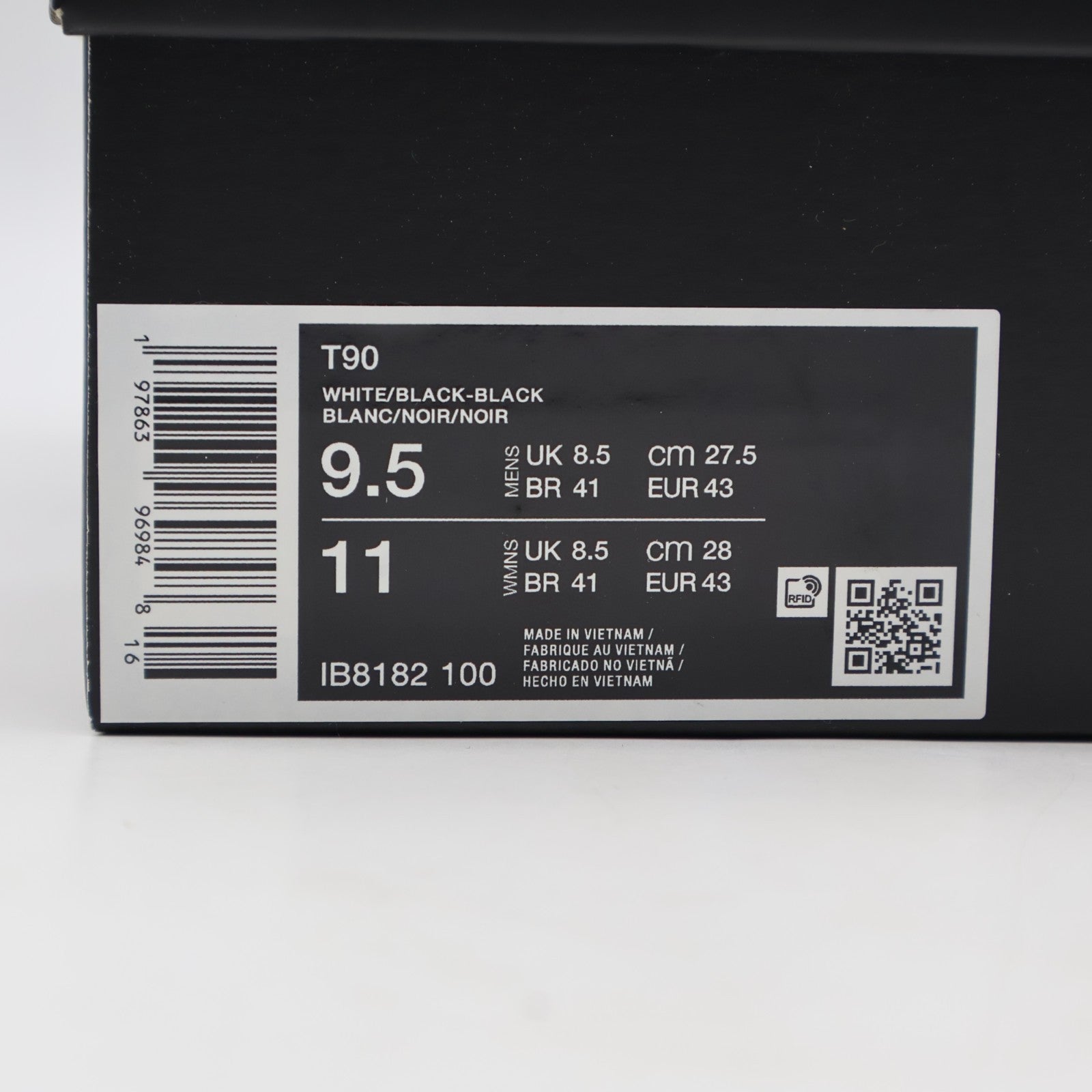 IB8182-100 Nike Total 90 3 SP White Black Gum (Men's)