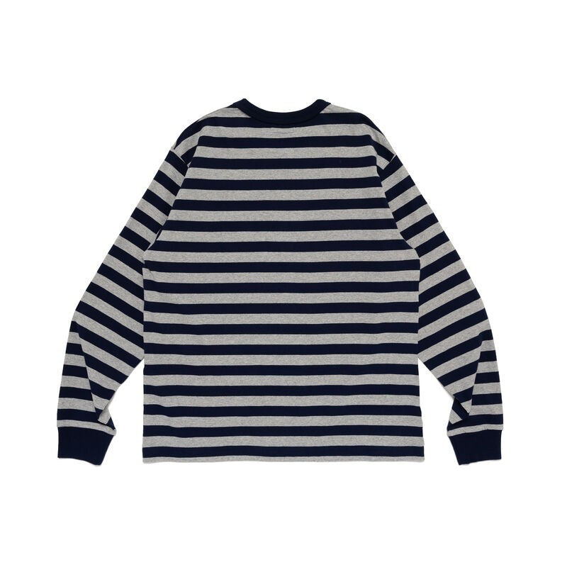 HUMAN MADE Striped L/S T-Shirt Navy