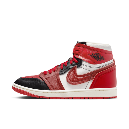 FB9891-600 Nike Air Jordan 1 High MM Sport Red Black Sail Dune Red (Women's)