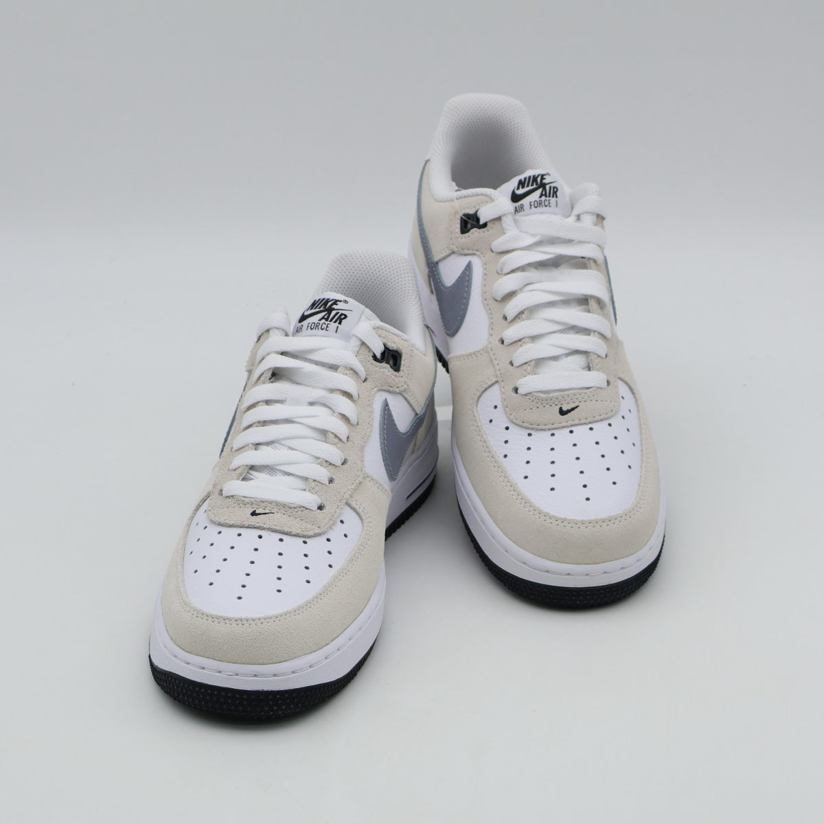 IR2007-100 Nike Air Force 1 Low 1 07 LV8 White Metallic Cool Gray (Men's)