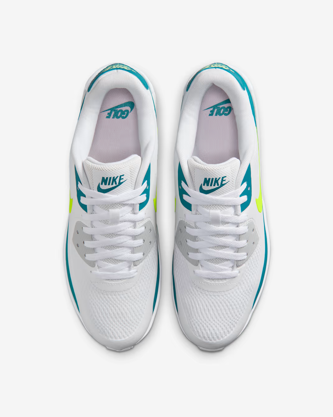 HV9305-104 Nike Air Max 90 Golf White Bright Spruce Volt (Men's)