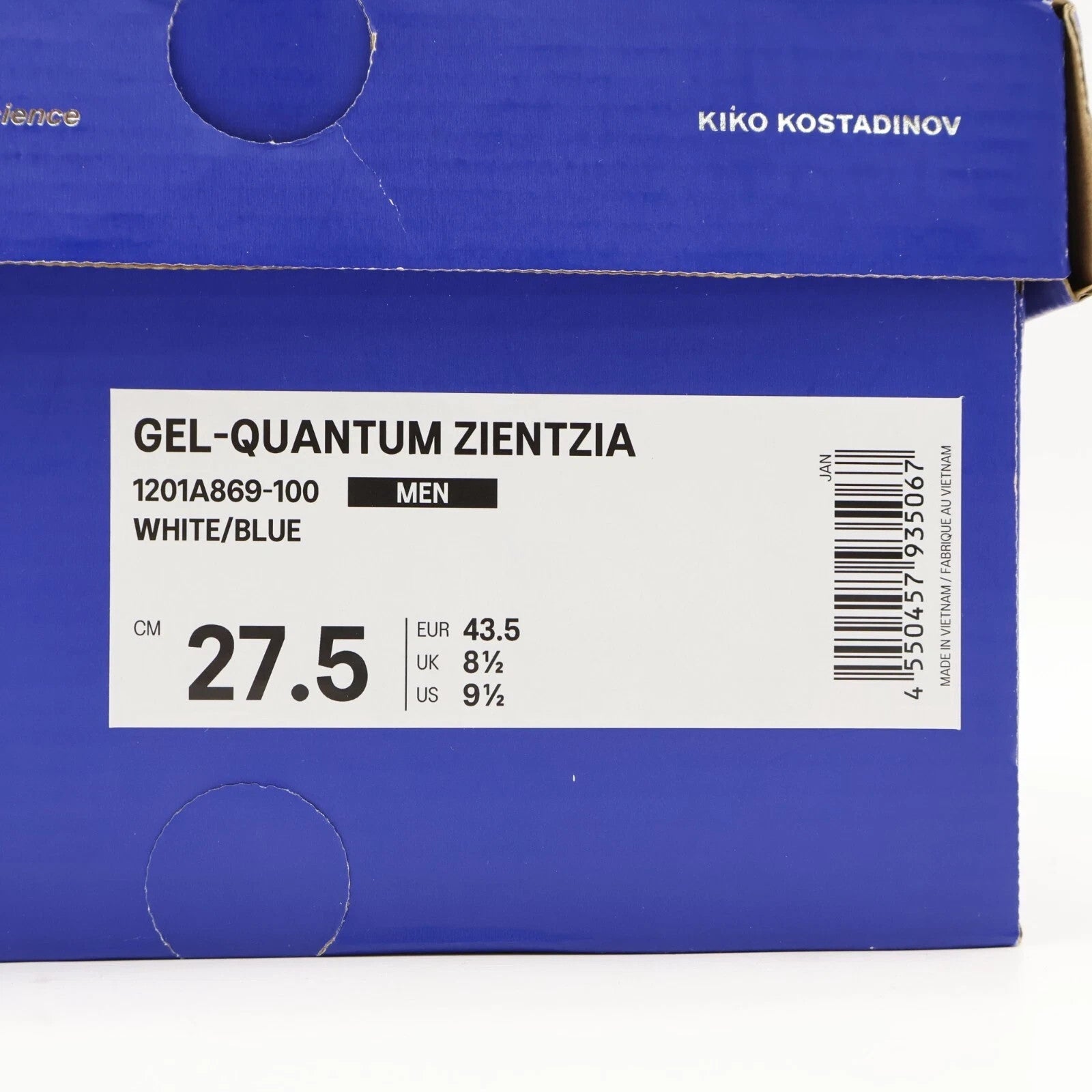 1201A869-100 Kiko Kostadinov Asics Gel-Quantum Zientzia White Blue (Men's)