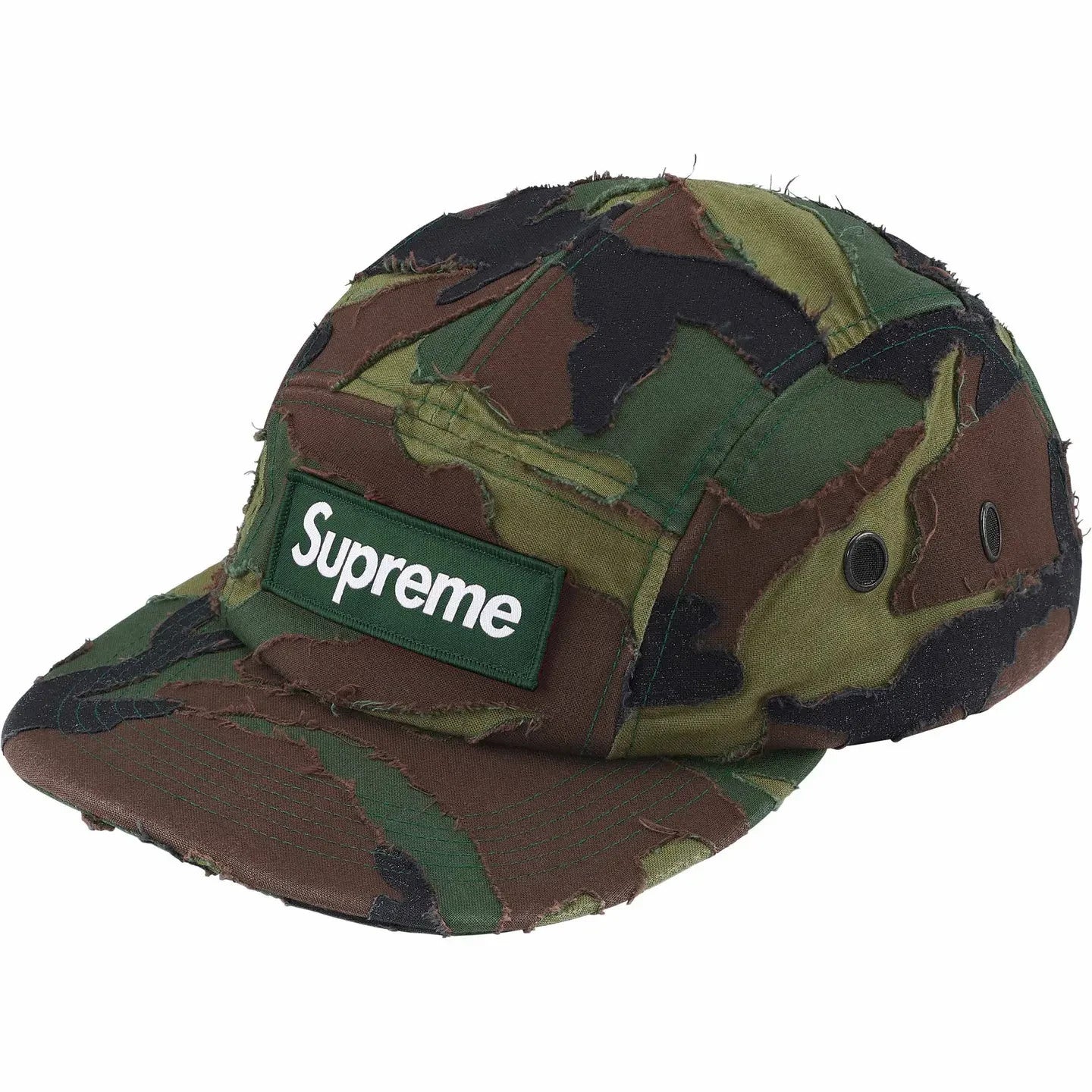 Supreme Layered Camo Camp Cap Woodland Camo