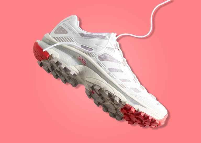 L47771800 KITH Salomon XT-4K Bright White Ashes of Roses Fiery Red (Men's)