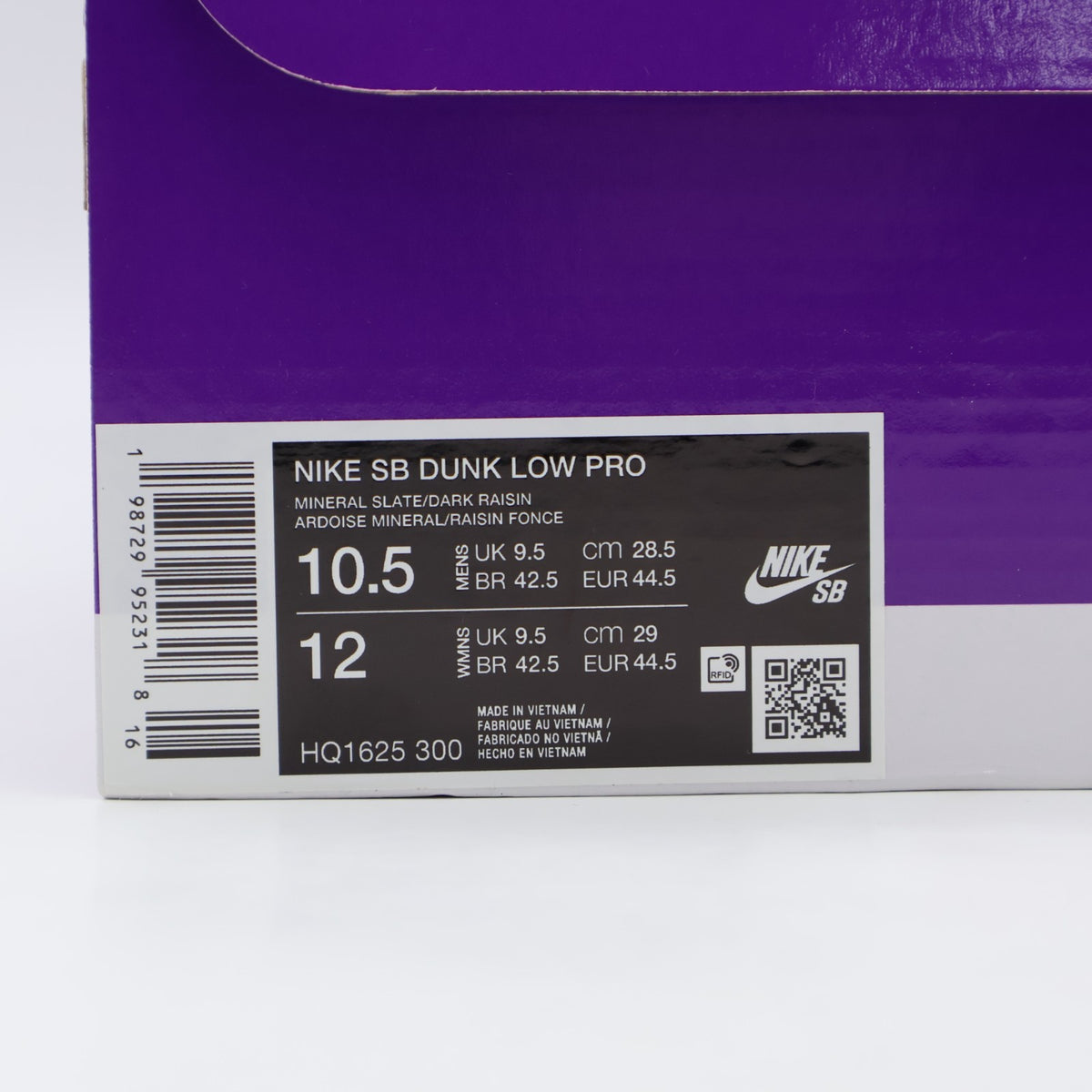 HQ1625-300 Nike SB Dunk Low Pro "Mineral Slate/Particle Rose"
