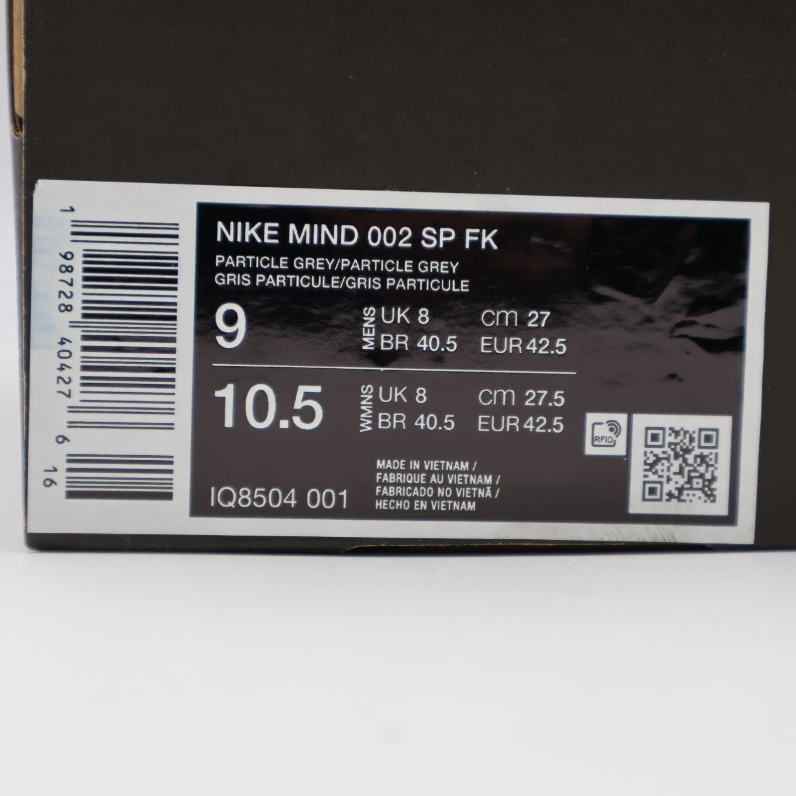 IQ8504-001 fragment design Nike Mind 002 Flyknit Particle Grey (Men's)