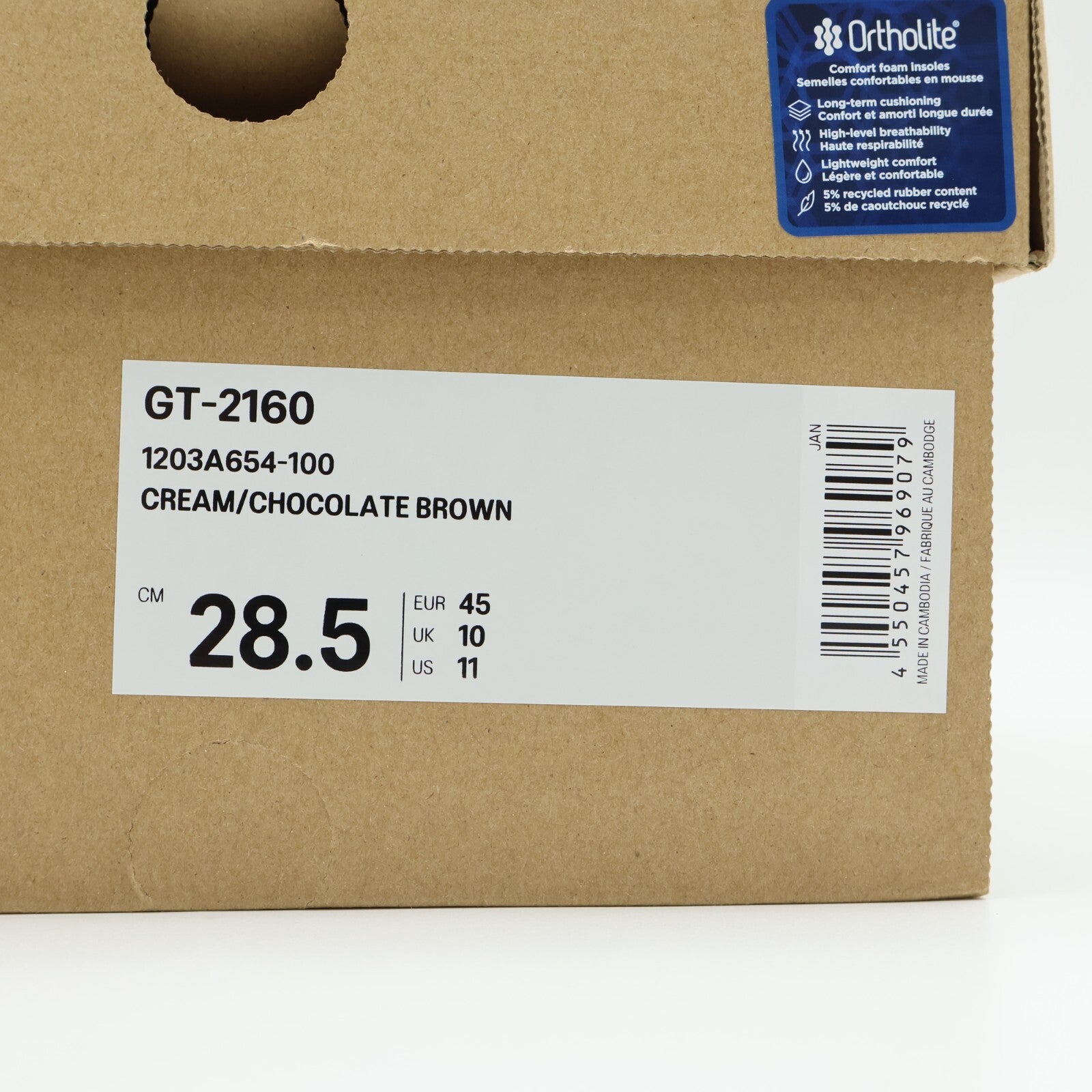 1203A654-100 Above The Clouds Asics GT-2160 Chocolate Brown Cream Pink (Men's)