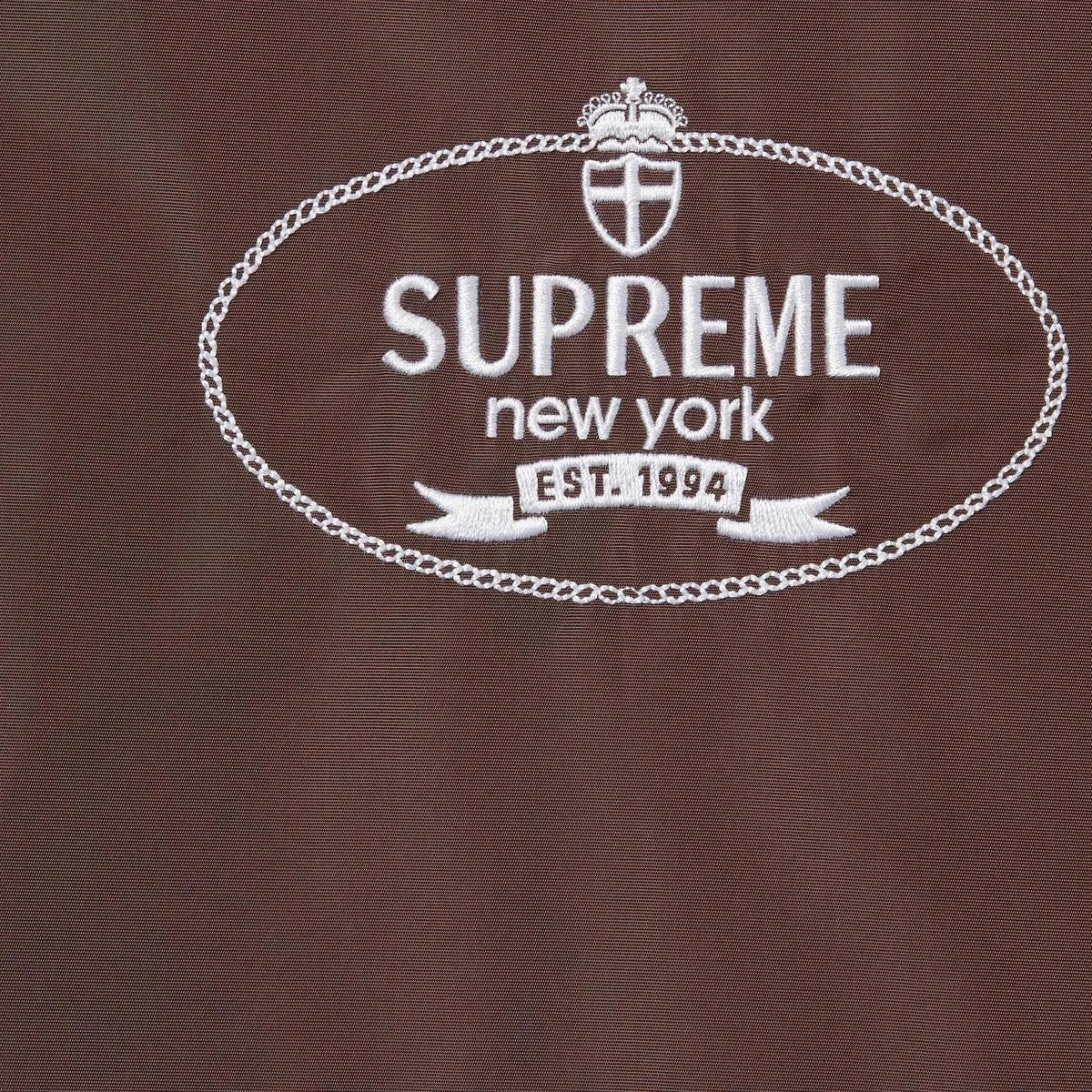Supreme Crest Coaches Jacket Brown