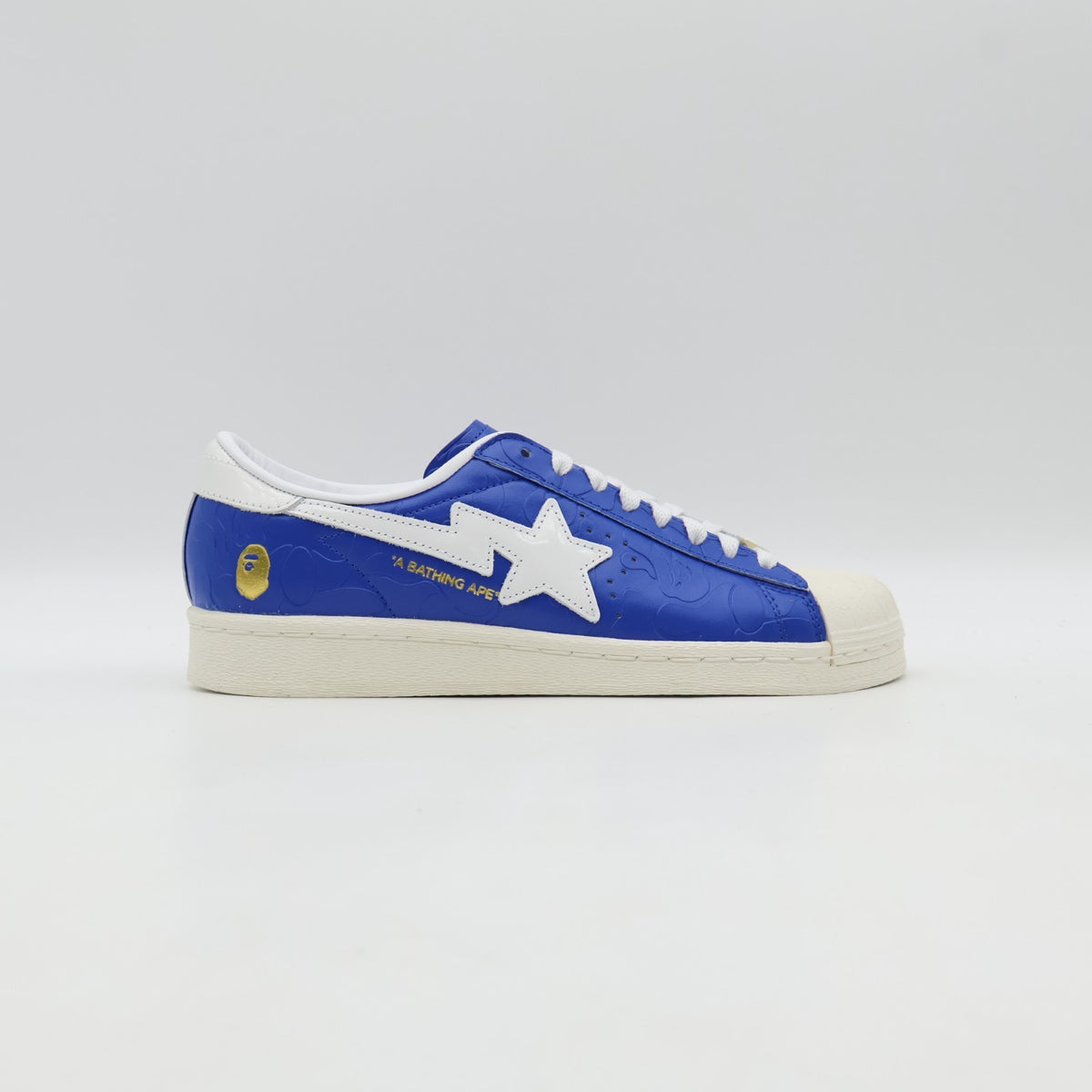 JR2702 A BATHING APE adidas originals Superstar Blue Footwear White Off (Men's)