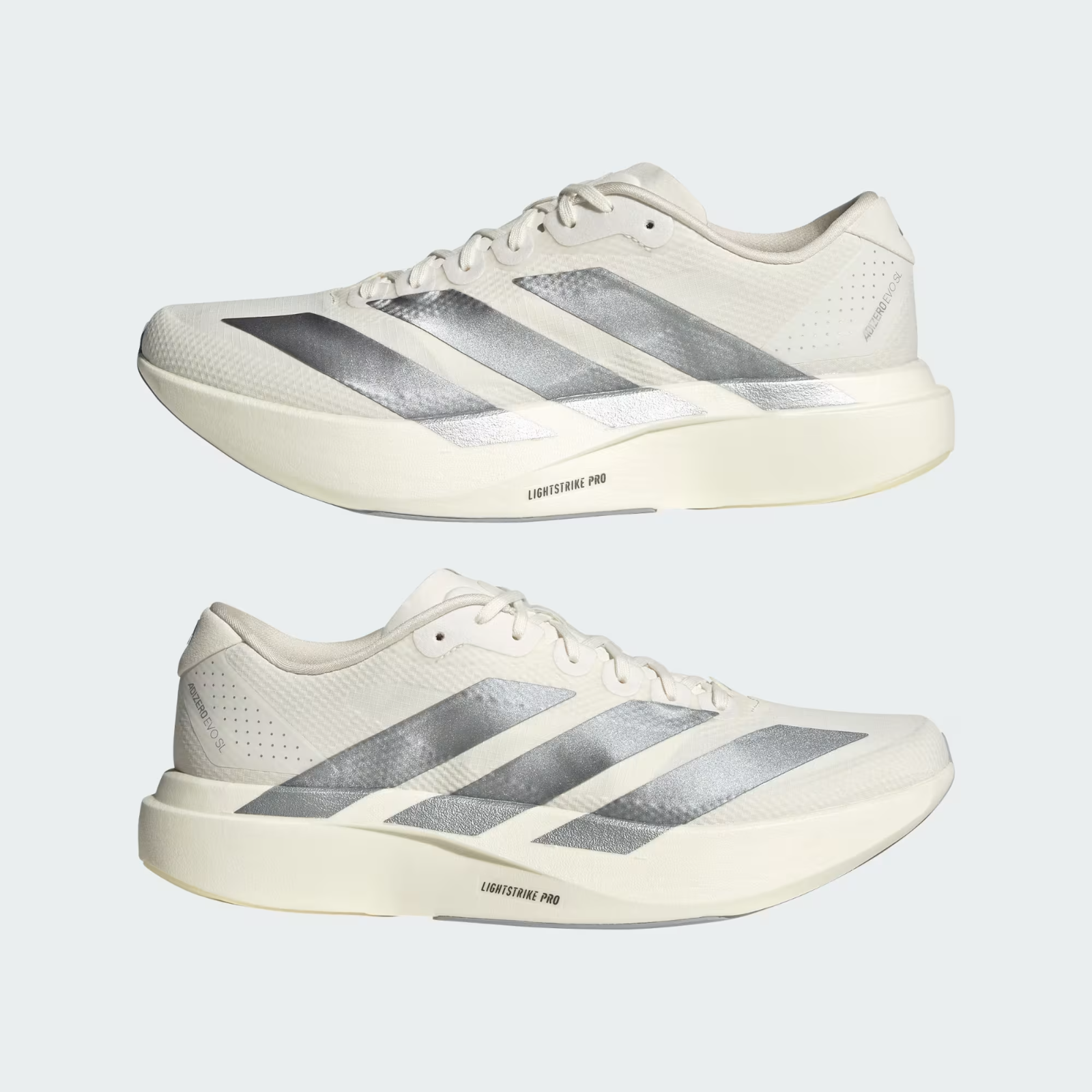 KI6900 adidas Adizero EVO SL Woven Core White Halo Silver (Men's)