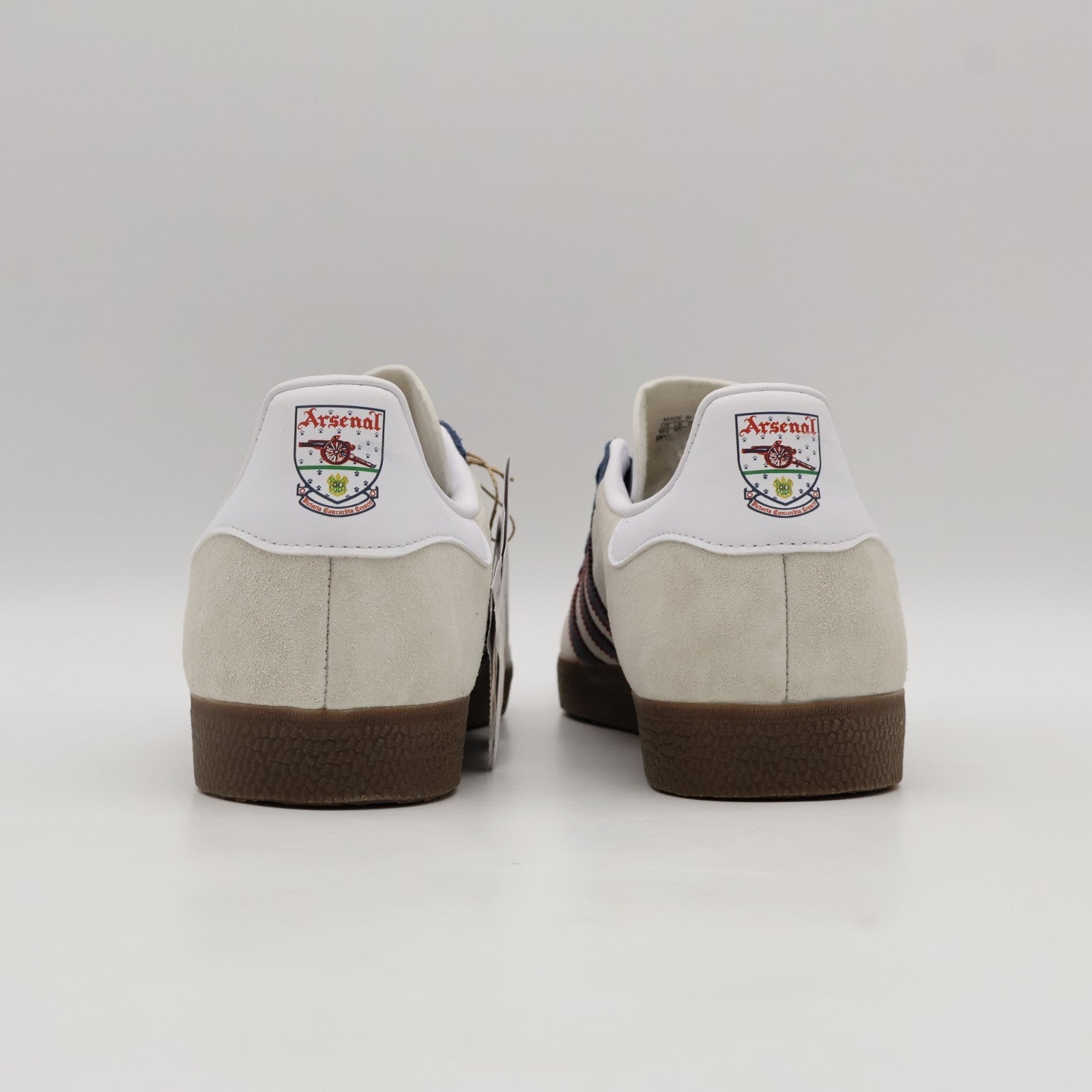 HQ0005  Arsenal adidas Originals Gazelle Cloud White Red Collegiate Navy (Men's)