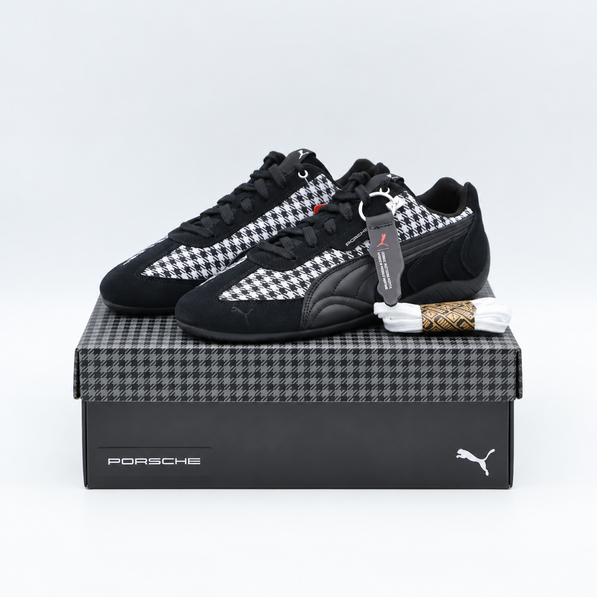 309389-01 Porsche Legacy Ã Puma Speedcat Pepita PUMA Black PUMA White (Men's)