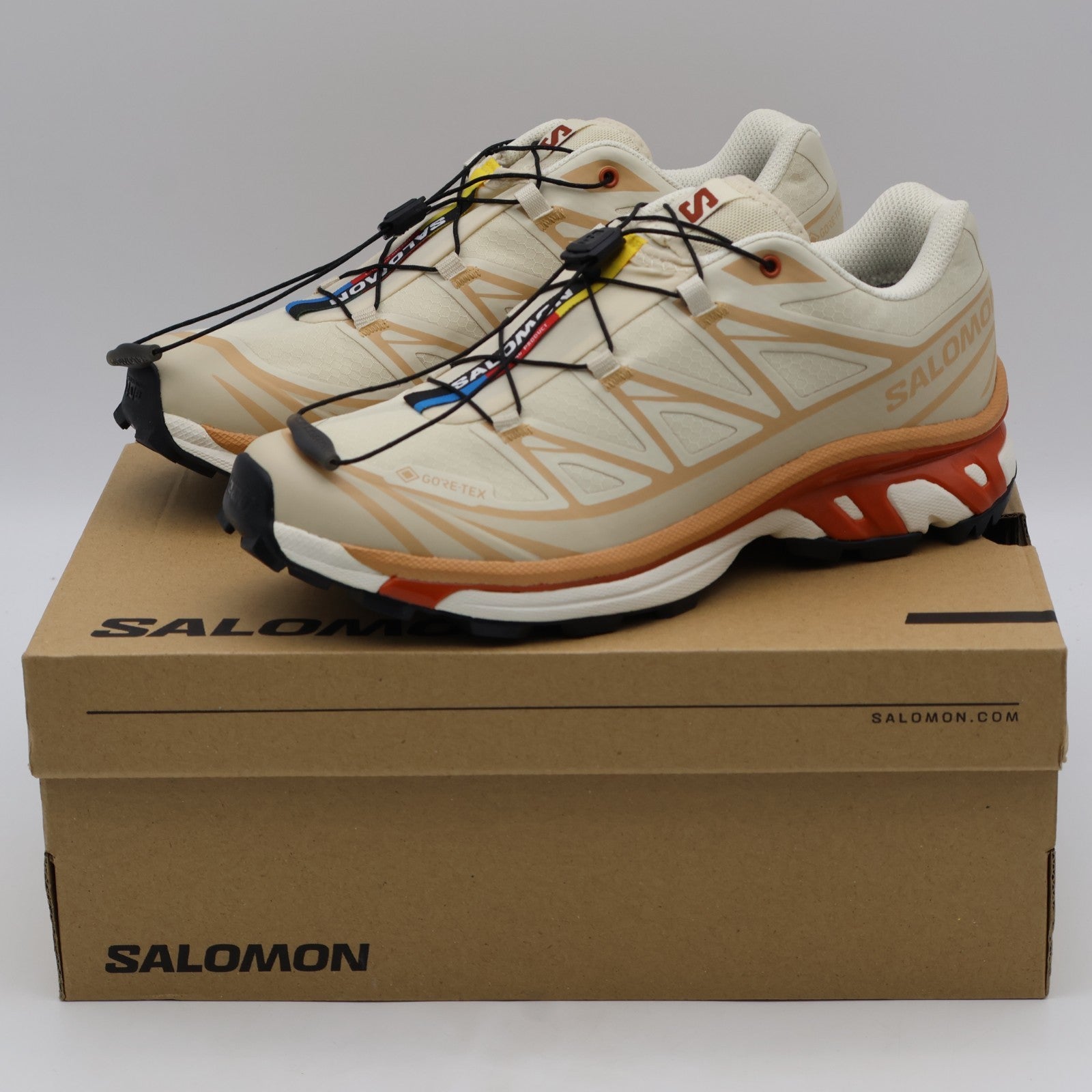 L47865200 Salomon XT-6 GORE-TEX Almond Milk Soft Clay Burnt Ochre (Men's)