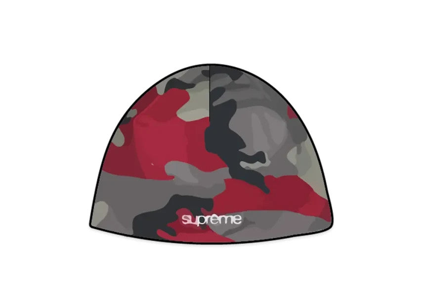 Supreme Base Layer Beanie "Red Camo"