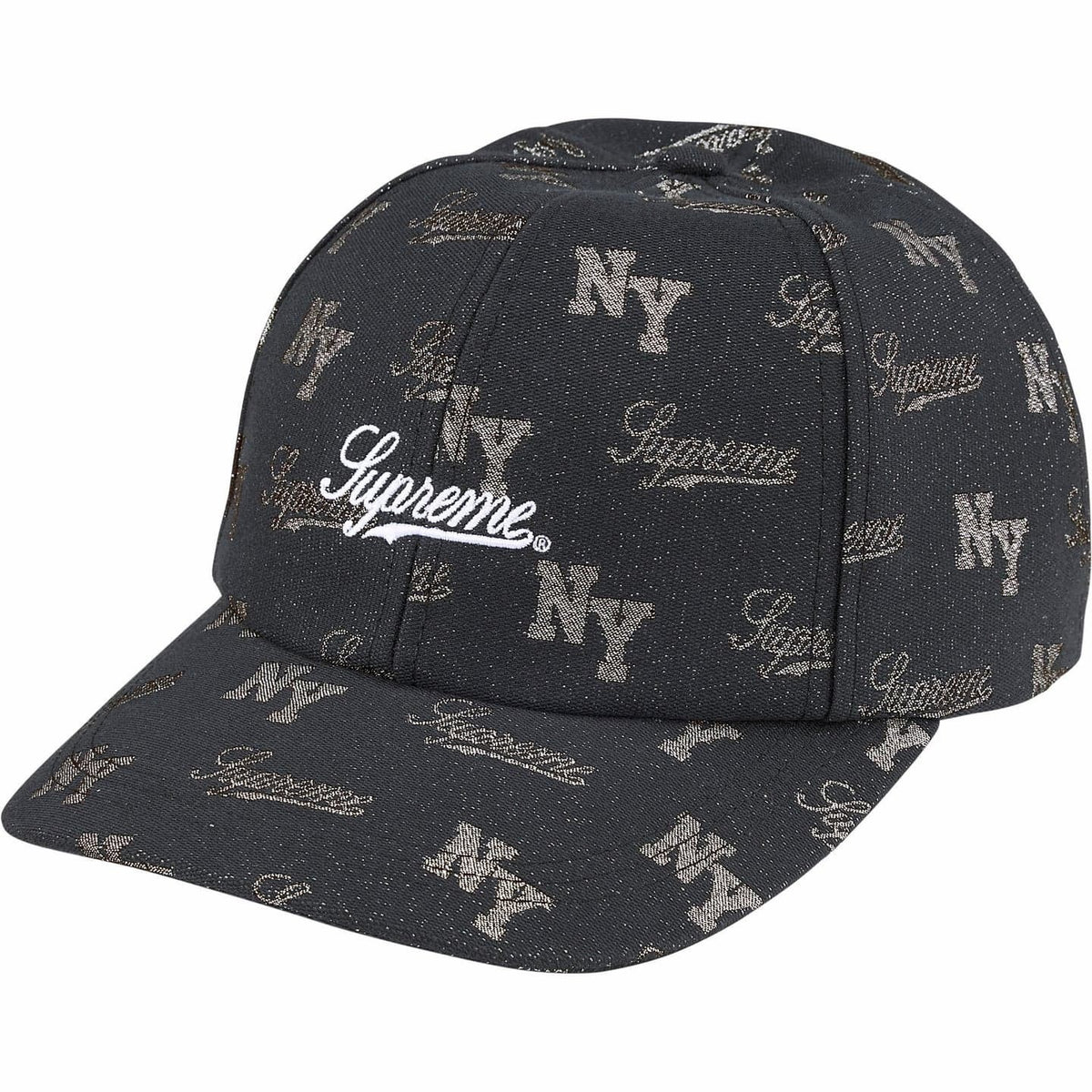 Supreme Monogram 6-Panel Black