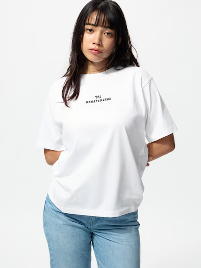 Uniqlo POP MART THE MONSTERS (LABUBU) UT Women'S White