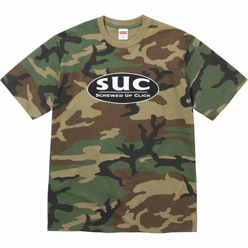 Supreme DJ Screw SUC Tee Woodland Camo