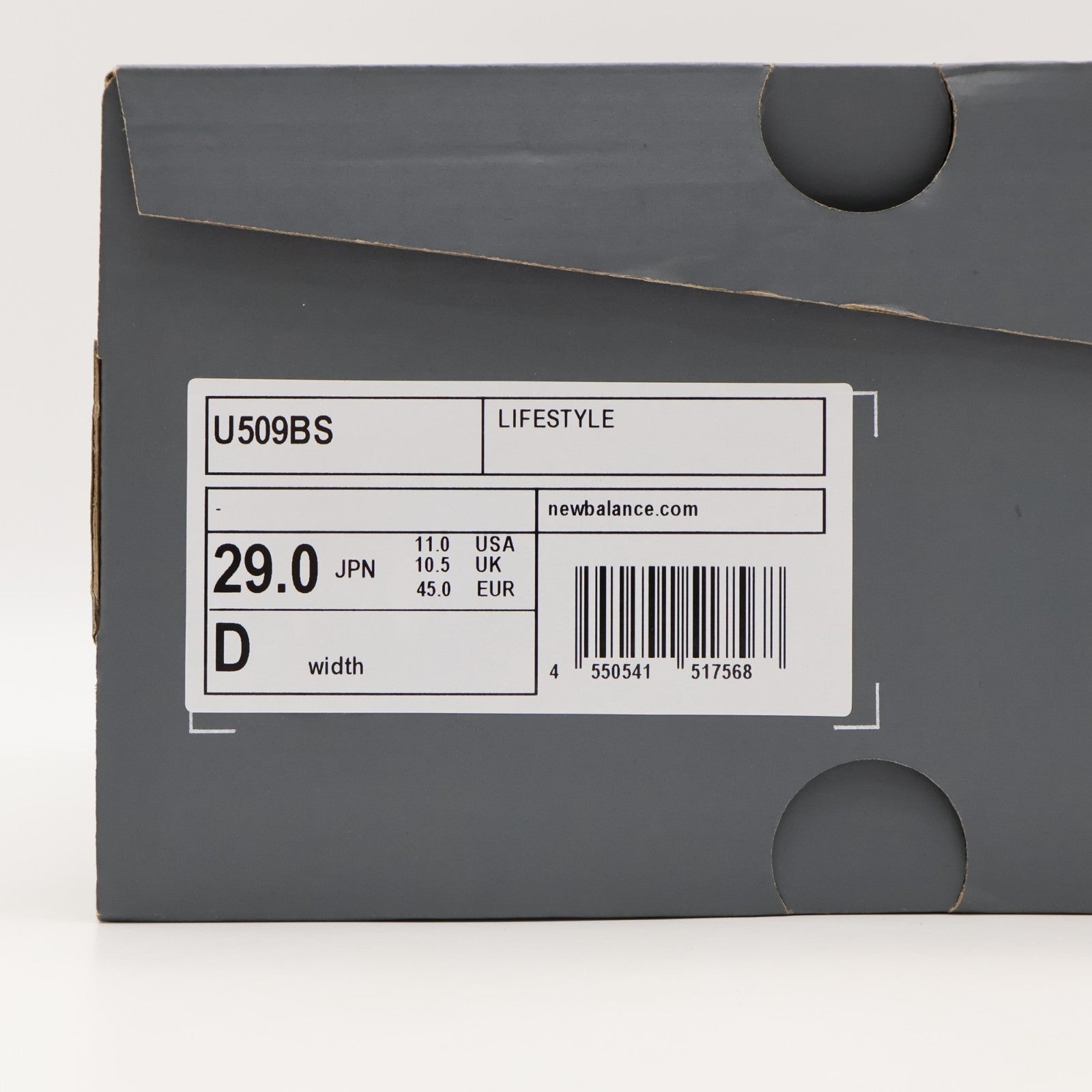U509BS New Balance 509 Black Silver Metallic (Men's)