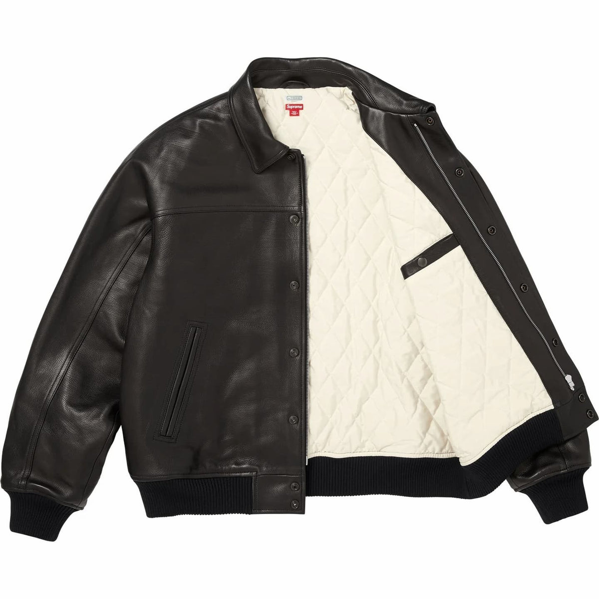 Supreme A.PRESSE Leather Jacket Black