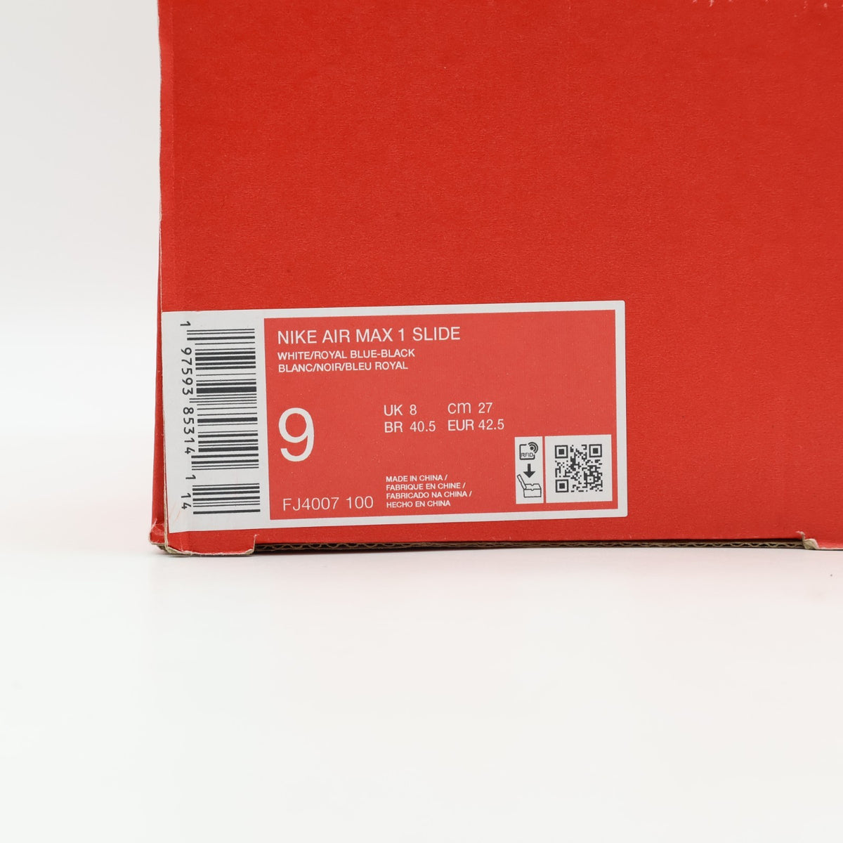 FJ4007-100 Nike Air Max 1 Slide Royal (Men's)