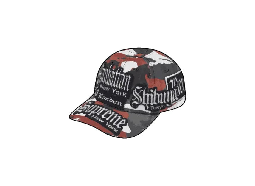Supreme City Patches 6-Panel "Red Camo"