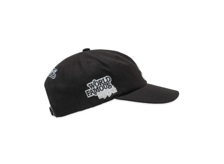 Supreme World Famous S Logo 6-Panel (26SS) "Black"