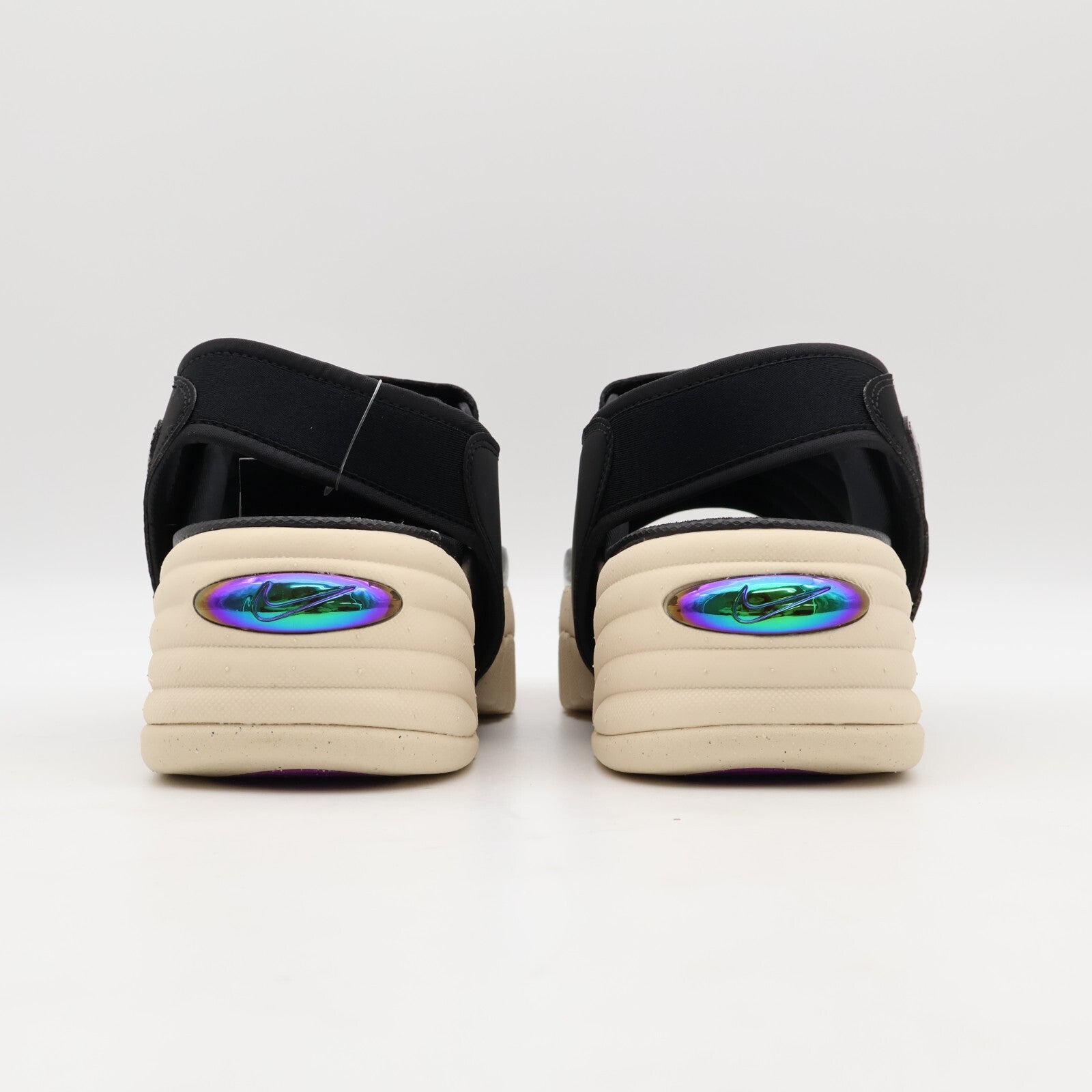 DV2136-900 Nike Air Adjust Force Sandal Black and Sanddrift (Women's)