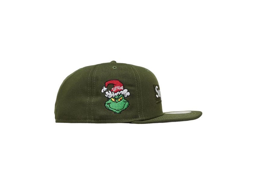 Supreme Grinch Box Logo New Era Green