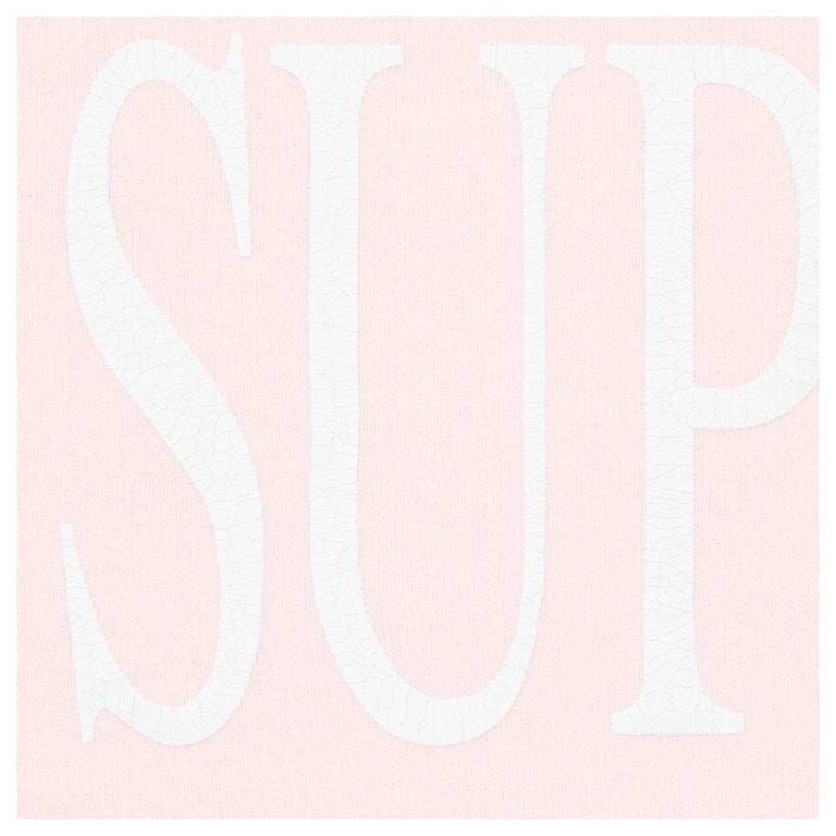 Supreme Capital Hooded Sweatshirt Pale Pink