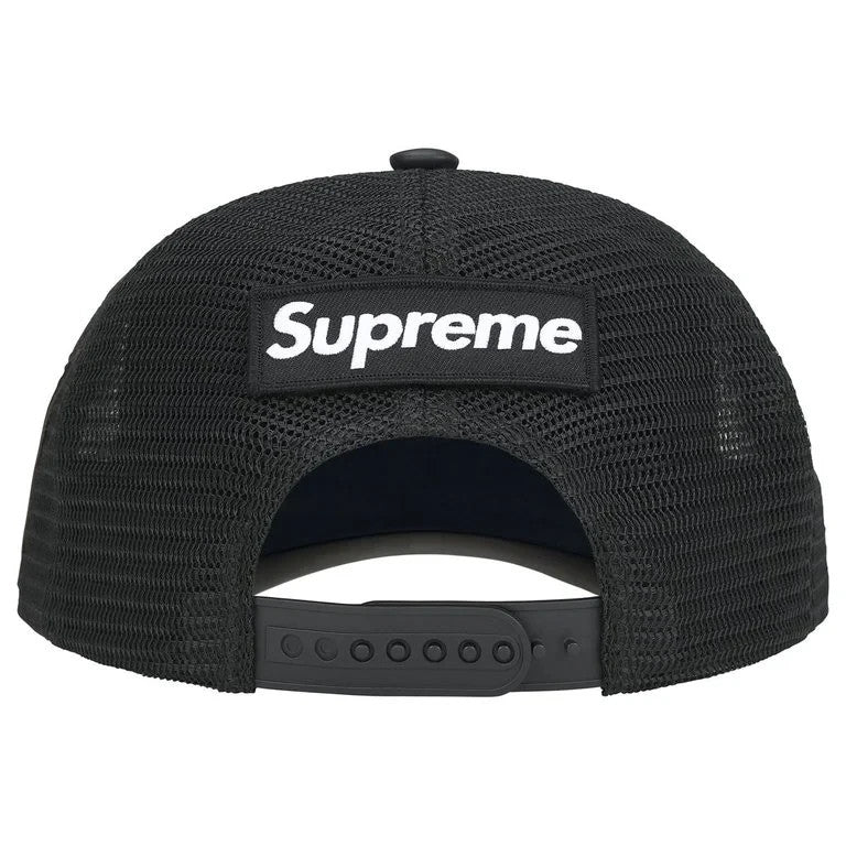 Supreme x Vanson Leathers Spider-Man Mesh Back 6-Panel Black