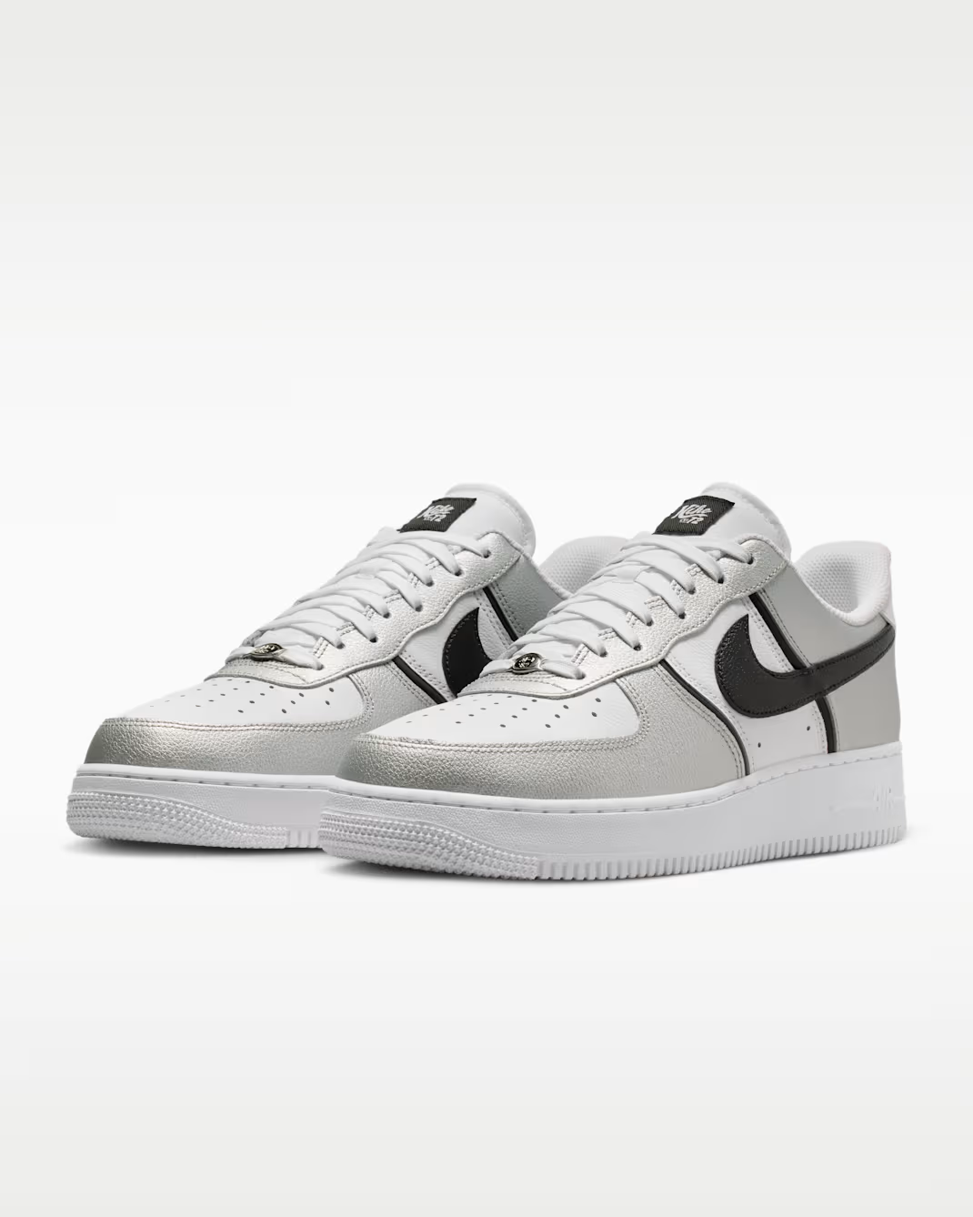 IM5752-001 Nike Air Force 1 '07 LV8 "Metallic Silver/White" (Men's)