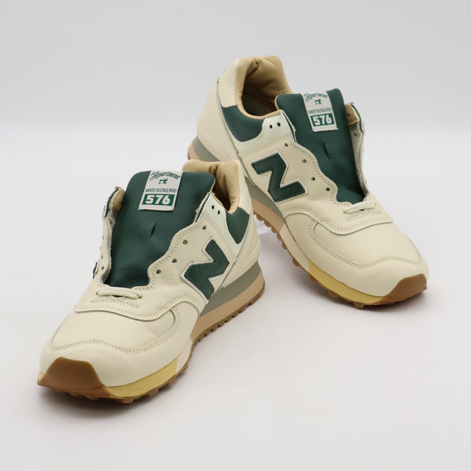 OU576AME the Apartment New Balance 576 Off White Evergreen Sail Ivory (Men's)