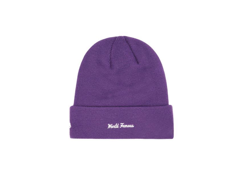 Supreme New Era Box Logo Beanie Dark Purple (23FW)