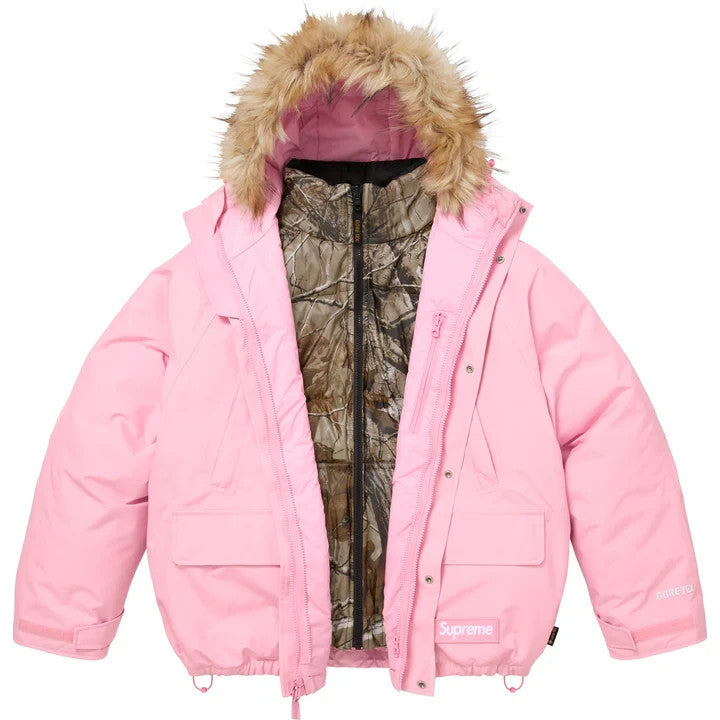 Supreme 2-in-1 GORE-TEX Parka Reversible 700-Fill Down Liner Jacket Light Pink