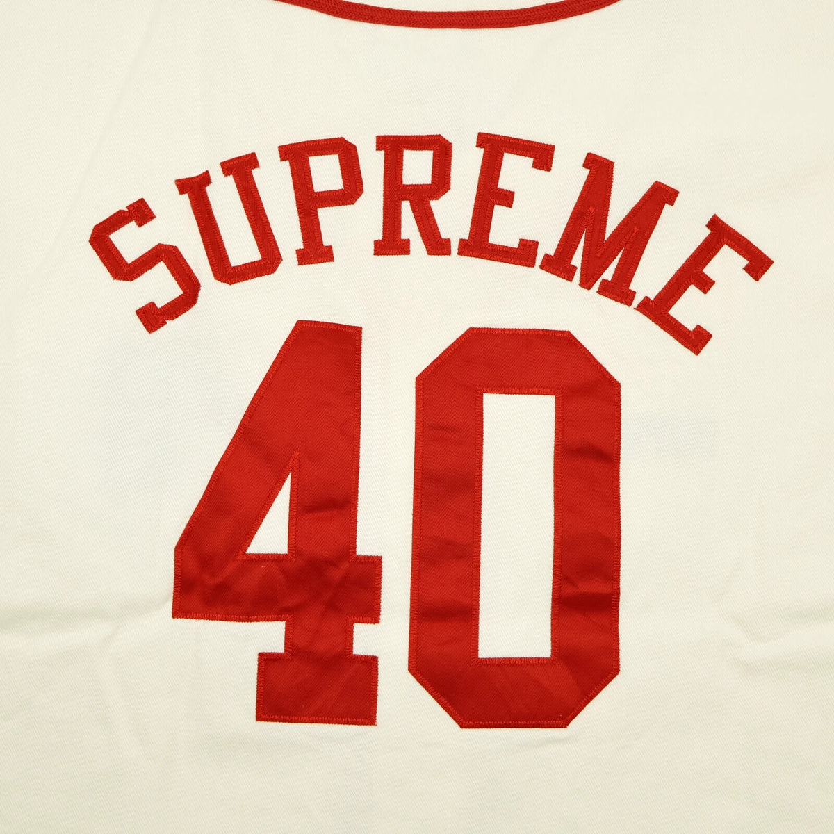 Supreme 40 Acres Twill Baseball Jersey Natural