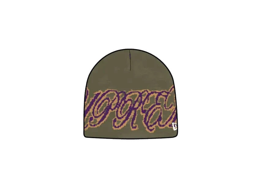 Supreme New Era Cursive Beanie "Olive"