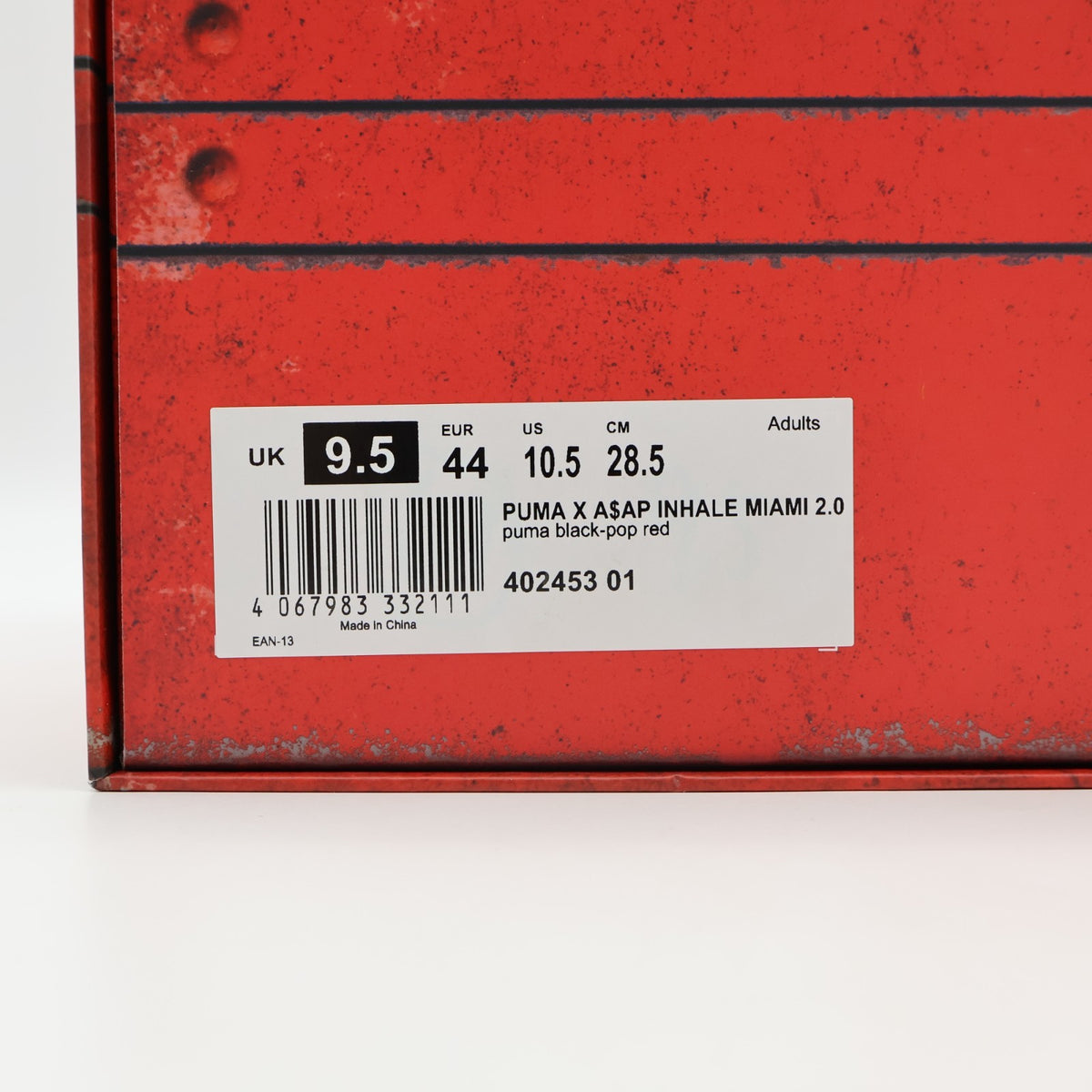 402453-01 A$AP Rocky Puma Inhale DISTR Black Red (Men's)