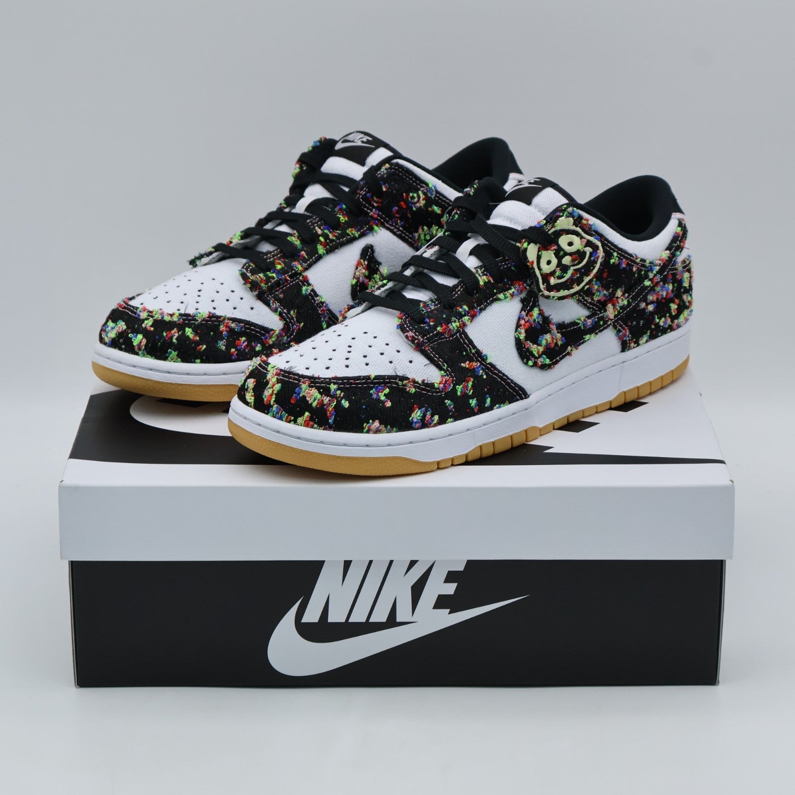 IB2263-100 Nike Dunk Low Panda White Gum Yellow (Men's)