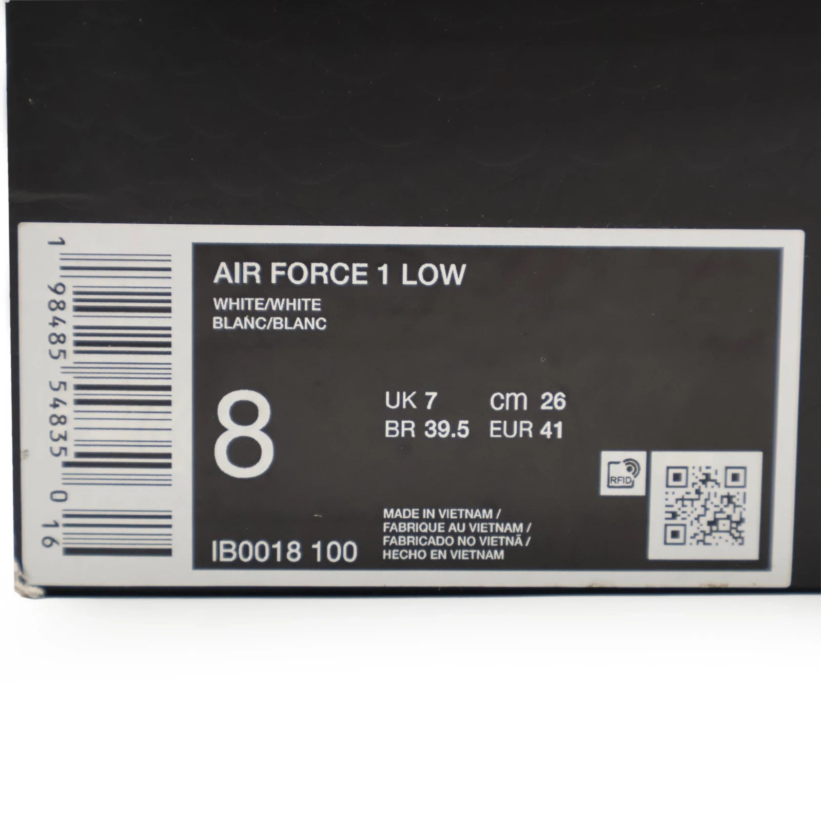 IB0018-100 Kobe Bryant Nike Air Force 1 Low White (Men's)