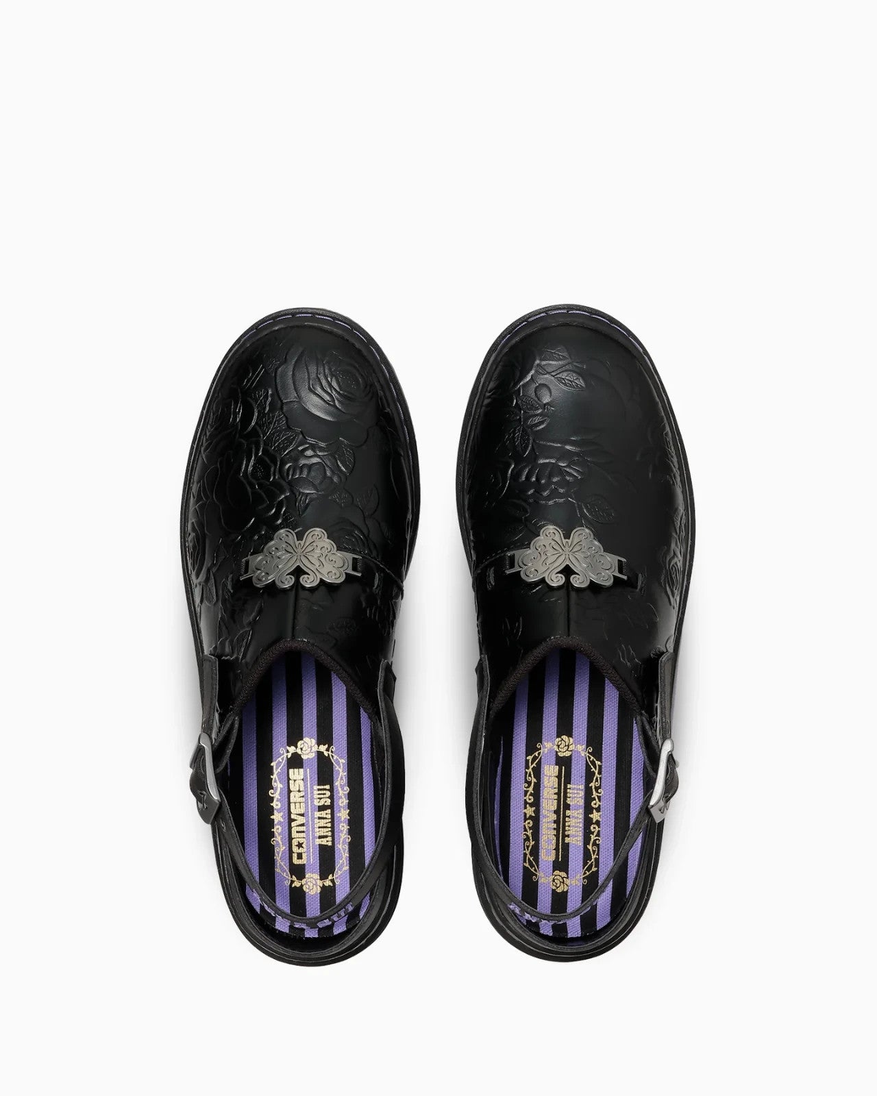 33702710 ANNA SUI Converse Weapon PLTS CLG OX Black Purple (Women's)