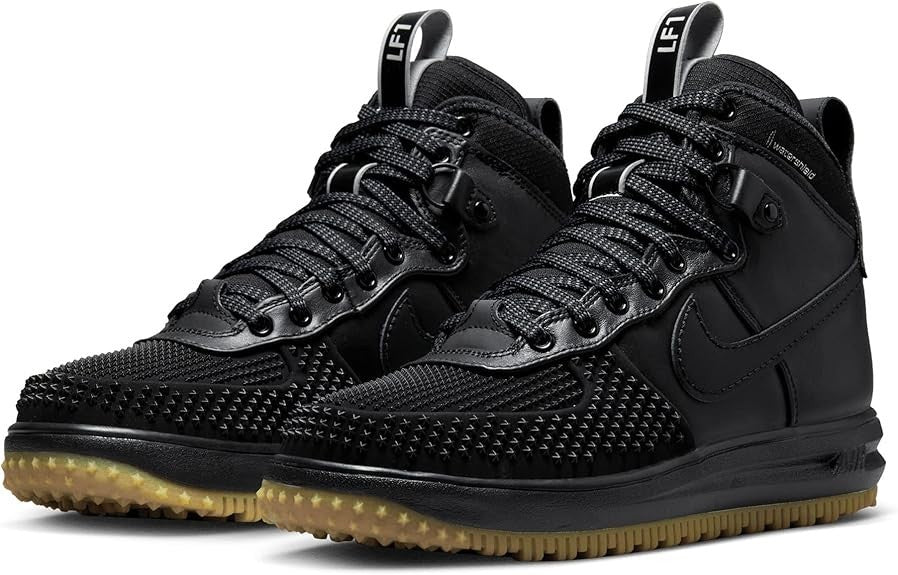 805899-003 Nike Lunar Force 1 Duckboot Black Metallic Silver Anthracite (Men's)