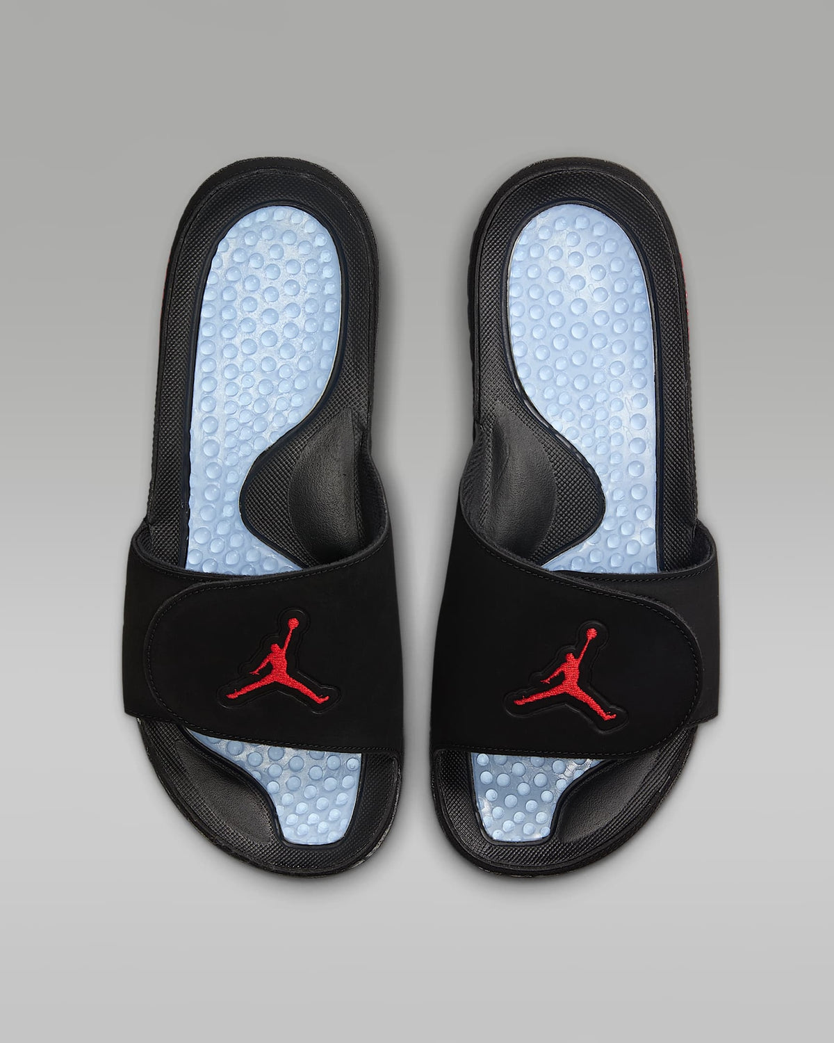 555501-061 Nike Jordan Hydro 5 Retro Slide Black Silver Fire Red (Men's)