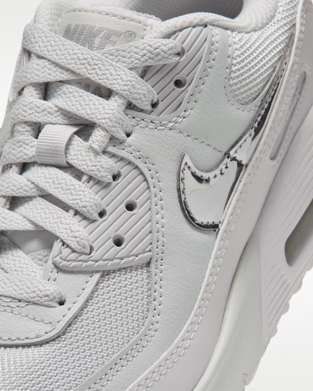 Nike GS Air Max 90 Photon Dust/Vast Grey/Silver Lilac/Metallic Silver