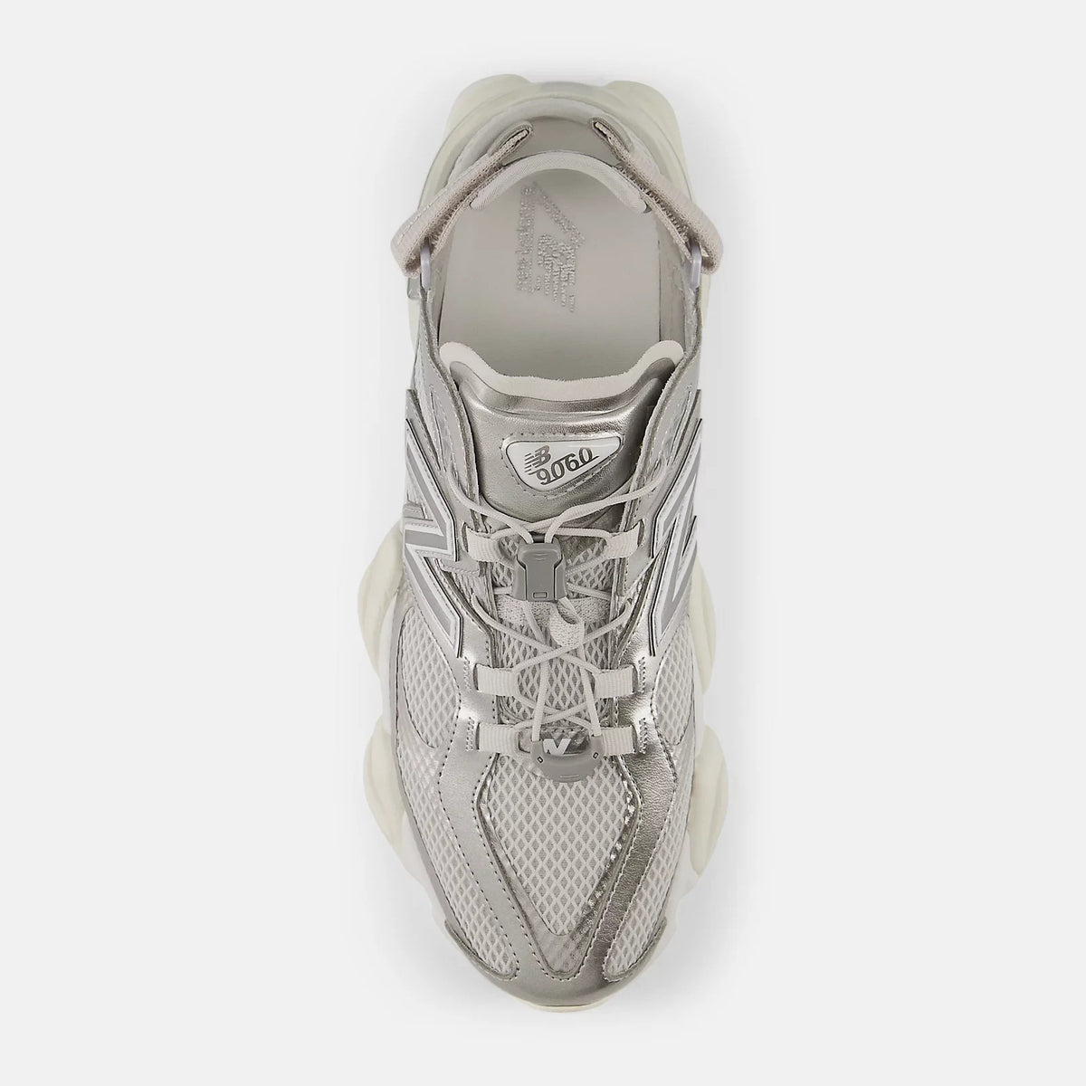 U90605FL New Balance 9060 "Silver Metallic/Sea Salt"