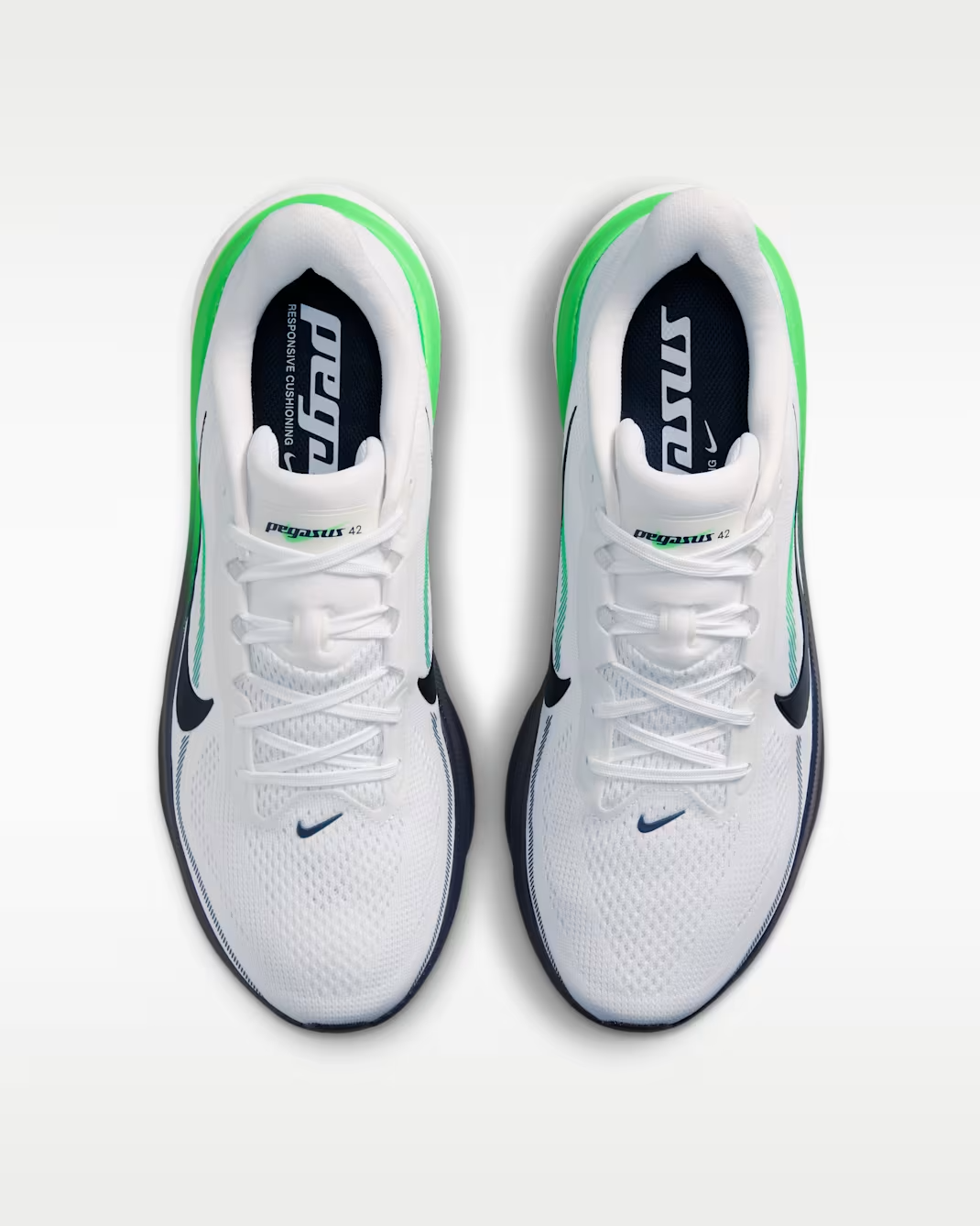 IB1873-107 Nike Pegasus 42 "White/Green Spark" (Men's)
