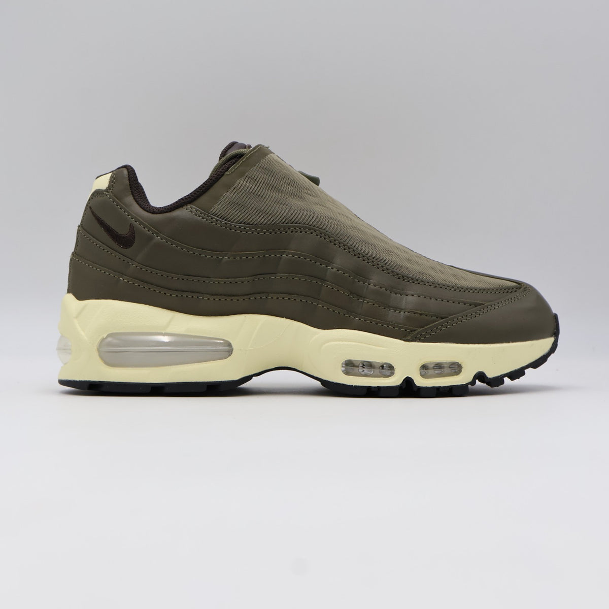 IQ3466-200 Nike Air Max 95 Big Bubble Zip "Medium Olive/Alabaster" (Men's)