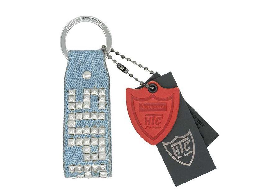 Supreme Hollywood Trading Company Studded Keychain Denim