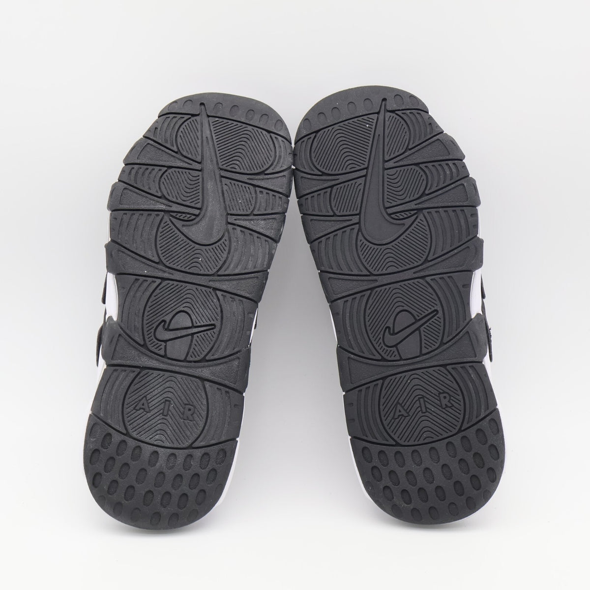 FJ2707-001 Nike Air More Uptempo Slide Black Clear White (Men's)