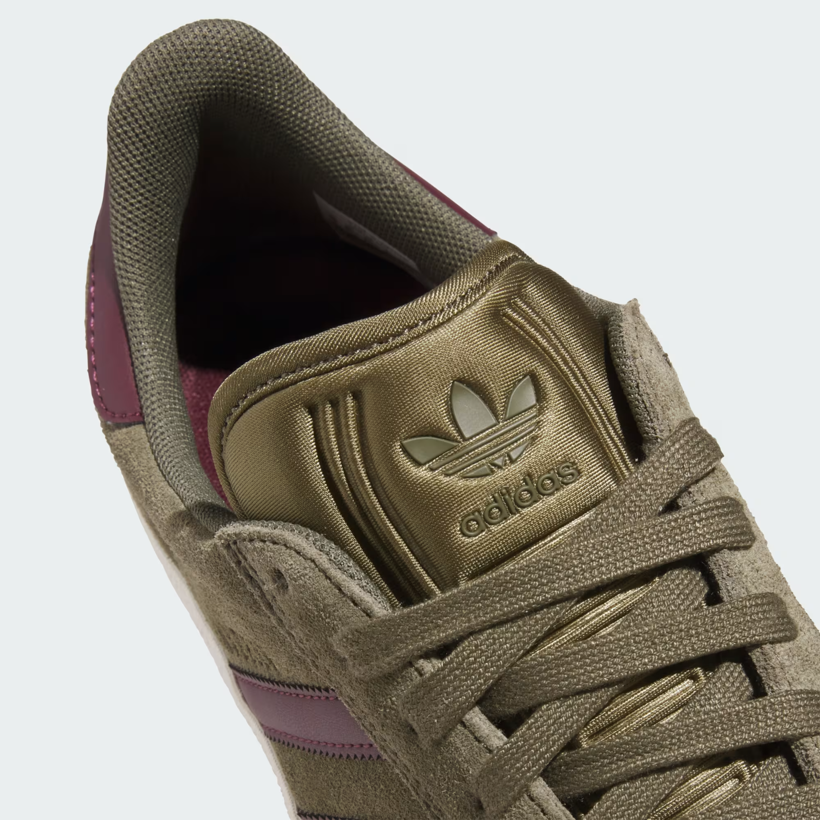 KI3205 adidas Gazelle ADV Olive Strata Maroon (Men's)