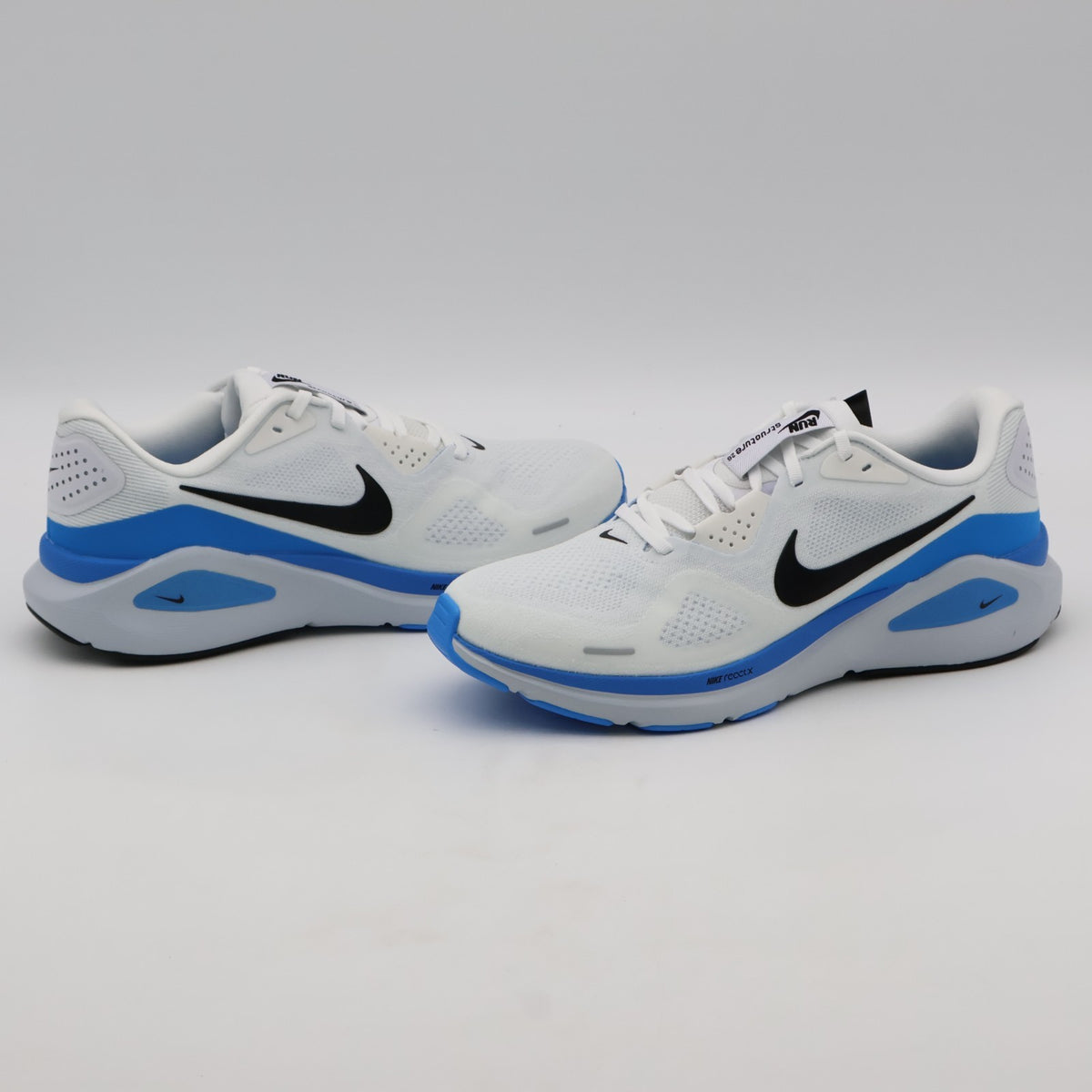 HJ1102-119 Nike Structure 26 White Blue Hero Pure Platinum Black (Men's)